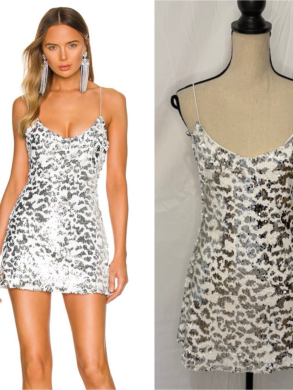 NWT superdown Bryanna Sequin Mini Dress